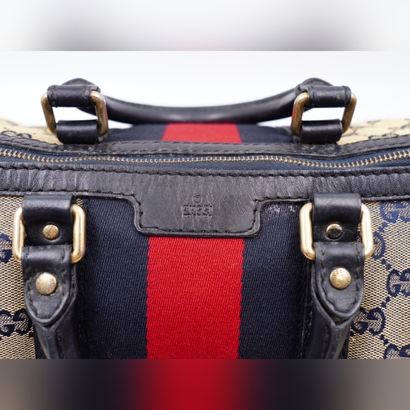 ❌️❌️SOLD ❌️❌️AJ43❤️ GUCCI GG Monogram Vintage Web Boston - Picture 2 of 16